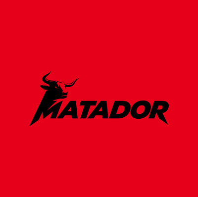 Matador buffalo bull bull head business horn mascot mascotlogo matador power red bull simple strenght