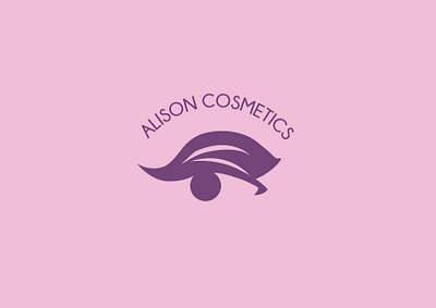 Alison Cosmetics alison cosmetics concours cosmetic feuille graphic icône logo rose violet œil