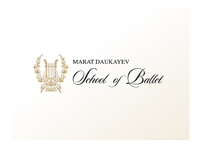 Marat Daukayev - School of Ballet ballet branding dance design iconography kluge logo webdesign