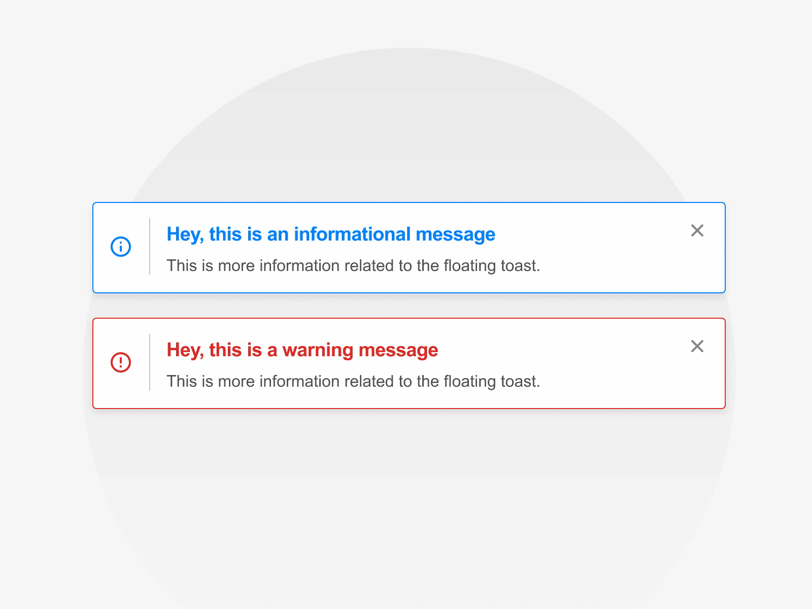 LANA's Toasts Messages alert app argentina floating message la nacion lana message toast toasts web webdesign