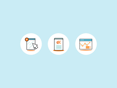 Kaleo - Illustrative iconset branding digital illustration icons kluge search design webdesign