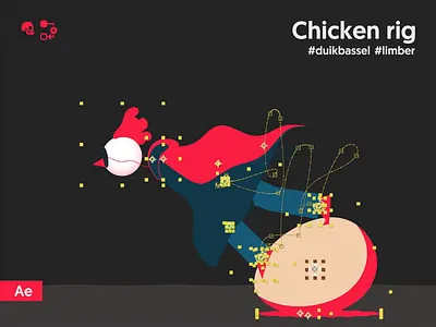 09 egg WIP / Breakdown after affects animation behindthescenes character animation characterdesign connector controllers duik duik bassel limber making of motion animation motion design motion graphics process rig rigg rigged rigger wip