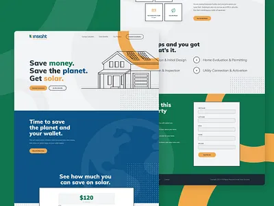 Solar Landing Page design illustrations landing page landing page design solar solar panel solar site solar website ui ux website website design