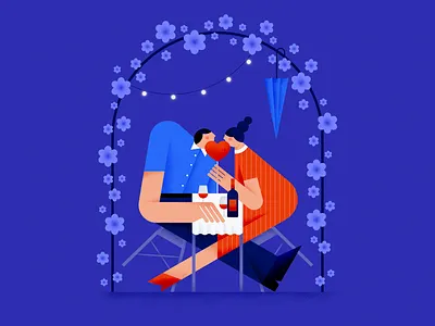To Rome with Love ❤️ affinity designer character date design flat girl graphic graphic design illustration love night romance romantic vector