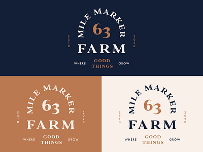 Logo concept for Mile Marker 63 Fram brand design designer farm logo logo design logodesign logodesigner vector