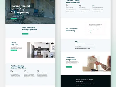 Title Service Website Build landing page landing page design mortgage mortgage website real estate real estate website ui design ui ux ux uxdesign website website design