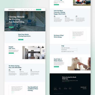 Title Service Website Build landing page landing page design mortgage mortgage website real estate real estate website ui design ui ux ux uxdesign website website design