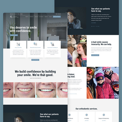 Dental Website Build dental dental care website dental website dentist website design landing page landing page design orthodontic website orthodontics ui ux website website design