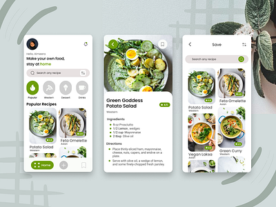 Recipe App android app app design branding design design app figma figma design illustration logo ui design