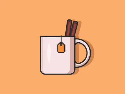 Autumn Tea autumn autumn leaves cozy design inspiration drink fall fall vibes flat design illustration illustrator leaves tea vector vector art vector illustration