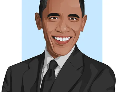 Barack obama avatar design avatar icons avatardesign cartoon icon illustration illustration art realistic tracing ui ux vector art