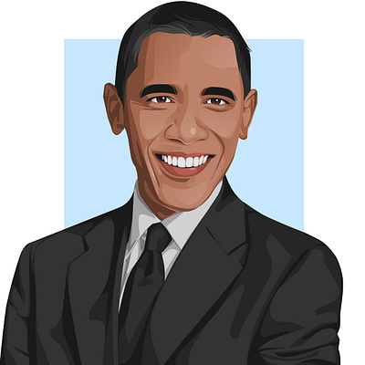 Barack obama avatar design avatar icons avatardesign cartoon icon illustration illustration art realistic tracing ui ux vector art