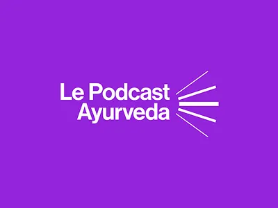 Le Podcast Ayurveda app audio brand branding design france francia geometric logo logotype modernism podcast sound symbol trademark vector