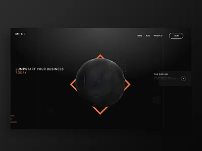 Metis - Concept minimal UI adobe xd branding clean design design figma flat logo minimal uiux uiuxdesign website