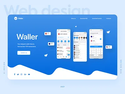 Telegram wallet app website design branding clean ui creative design landing ui ui ux ui design wallet web web design website
