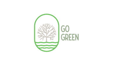 go green adobe ilustrator branding design inspiration minimalism unique logo