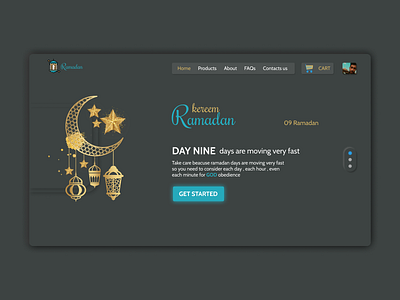 Ramadan Landing page adobe xd design muslim ramadan ramadan kareem ramadan mubarak ui ui ux uiux ux web webdesign website website design