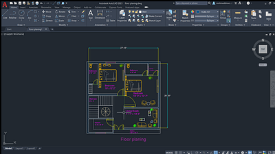 Floor Plan 2d autocad design drafting floorplan houseplans