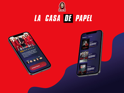 LA CASA DE PAPEL animation 2d logo banner georgia illustration la casa la casa de papel layout miriani lemonjava ui ux vector