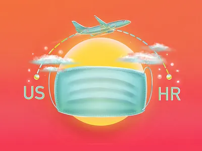 Traveling during Covid time blog carloscusguen covid digital illustration travel visual design