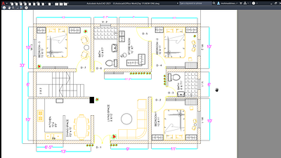 Autodesk AutoCAD 2021 NEW ONE 2d design autocad design drafting floorplan houseplans office floor plan