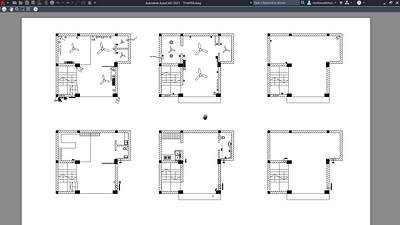 Electric and plumbing plan for a office 2d design autocad design drafting electric floorplan houseplans office design plant plumbing