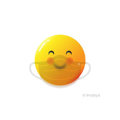 cute smiley mask up emoji coronavirus covid 19 cute art cute emotes emojis glassmorphic glassmorphism mask smiley smiley face use mask vector art vector illustration