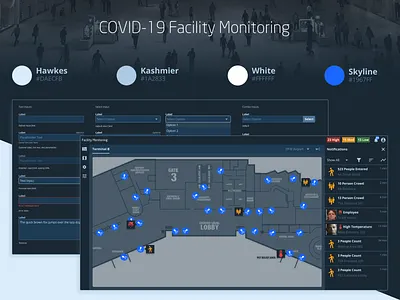 COVID-19 Facility Monitoring color palette covid figma styleguide ui ux
