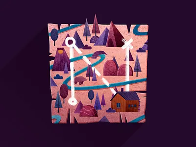 36daysoftype_N 36daysoftype 36daysoftype08 art book design forest illustration illustrator lettering letters map print type typogaphy watercolor