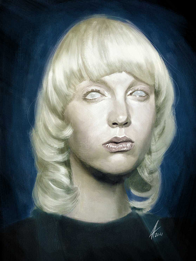 bobbed illustration painting