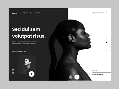 Beauty Makeover design figma minimal ui