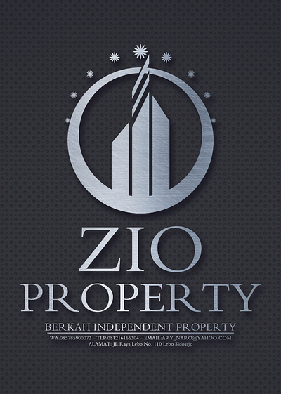 LOGO BE PROPERTY 3d logo mockup property