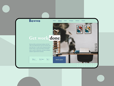 Bawwo coworking branding coworking dailyui design designer illustration interface landingpage office typography ui ui ux uidesign uitrends user experience userinterface ux web website websitedesign