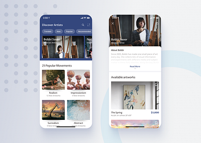 Buy & Sell Original Art accessibility appconcept application artwork ecommerce app ios mobile design mobile ui typogaphy ui uidesign ux visual design