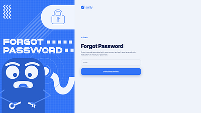 "Forgot Password" Character flat generative art generativeart illustration minimal typography ui ux vector web