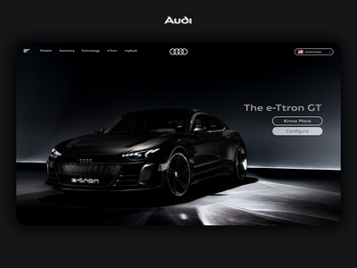 Website redesign - Audi audi black car gt ui ui ux ui ux design ui design ui ux uidesign uiux web web design website website concept website design website template website ui website ui ux websites