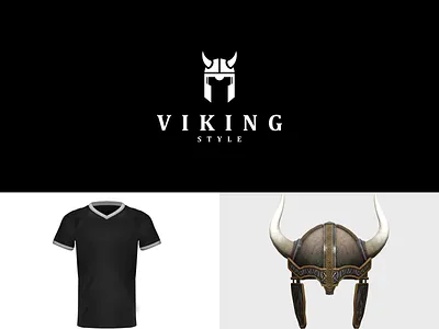 VIKING STYLE brand branding combination logo design dualmeaning fashion graphicdesigns icon illustration inspiration logo logodesign modern rendycemix simple simple logo style tshirt vector viking