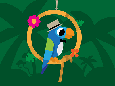 Barker Bird after effects animatronics barker bird bird disney world disneyland mograph motion graphics parrot tiki bird tiki room tropical