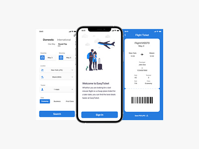 Flight Ticket app app application design illustration illustrator photoshop software ui user interface ux