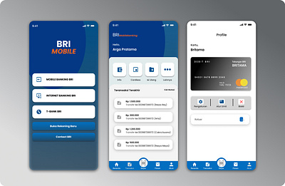 A Simply Design Exploration BRI Mobile app design banking banking app design design app designs mobile ui screens simple design ui ui ux uidesign uxdesign