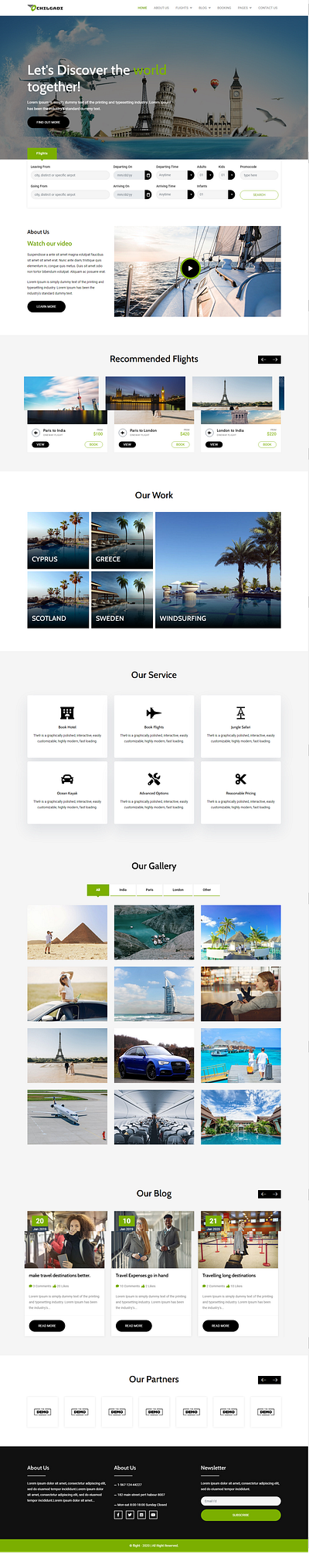 Flight Booking Html5 Template booking booking app booking system bootstrap cannabis illustration website