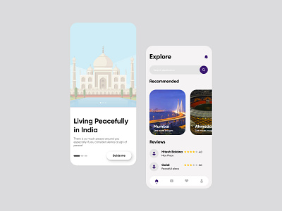 Travel UI Design adobexd design figma icon ui ux