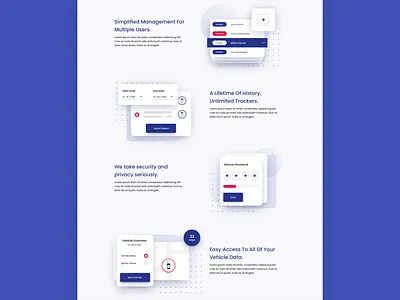 Trak'n Go | GPS Vehicle Tracking Platform - Landing Page fleet management gps tracker illustration landing page ui vehicle tracking web design website