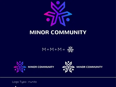 Minor Community brand identity branding illustration logo logo design logodesign minimal vector