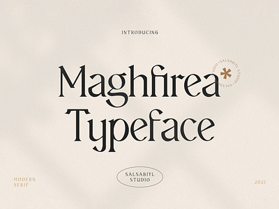 Maghfirea - Modern Serif Typeface font lettering type typeface typeface design typography art typography poster