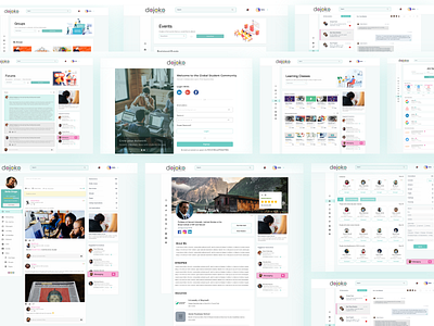 Educational networking website adobe xd education website facebook illustrator information architecture learning website linkedin networking website sketchapp ui design ux desgin website design