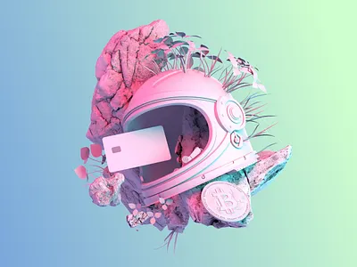 Space helmet 3d artist cinema4d design fusion360 graphicdesign octane octanerender