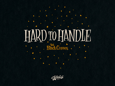 Hard To Handle black custom dribbble handmade lettering letters mid century tipografía type typeface typography