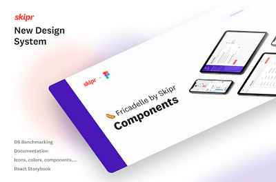 Skipr Design System cover cover design system light purple web design