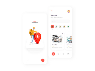 Travel app minimal mobile app travel app traveling ui ui design uiux uxdesign uxui